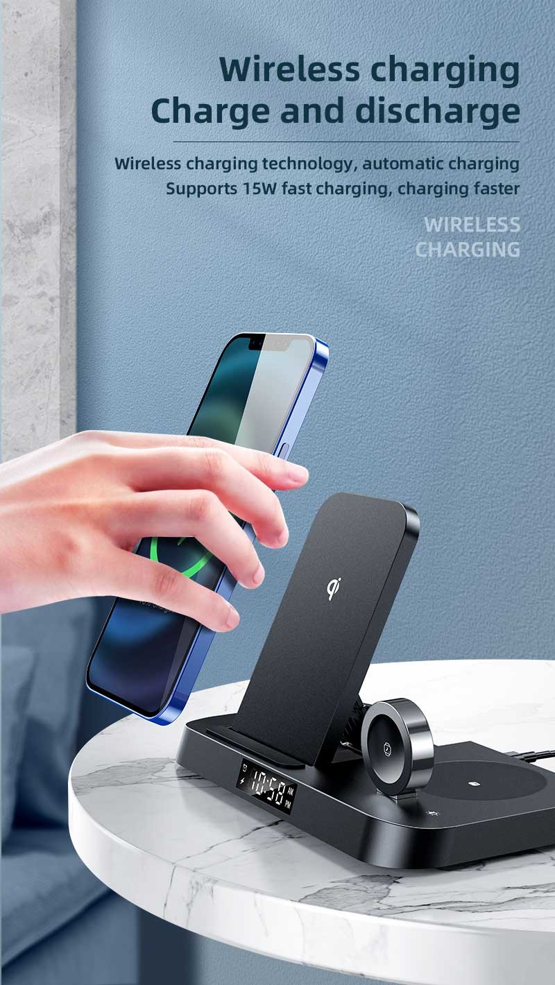4 in 1 Fast Charging Multi Function Wireless Charger