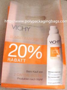 Quality Thicker Frosted HDPE Die Cut Handle Bags Cosmetic Quad Packaging wholesale
