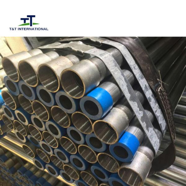 GI Galvanized Steel Pipe , Galvanised Round Tube Bulk Plain Ends Cut To Size
