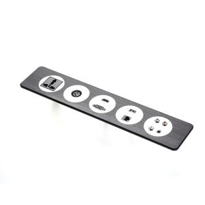 Quality Table Top Hidden Recessed Usb Desk Power Outlets Aluminum Alloy wholesale