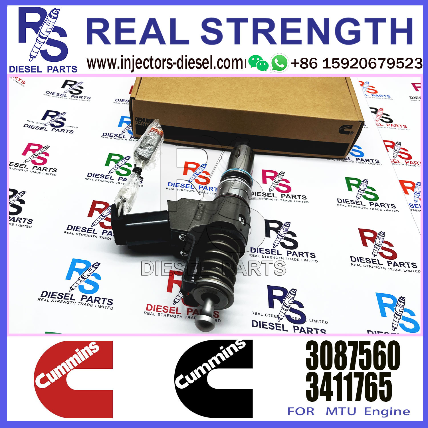 Diesel Fuel Injector N14 Common rail injector 3087560 3411752 3411765