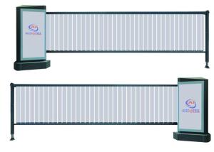 China RS485 Automatic Parking Advertising Barrier Gates With Advertisement 450 * 880mm on sale