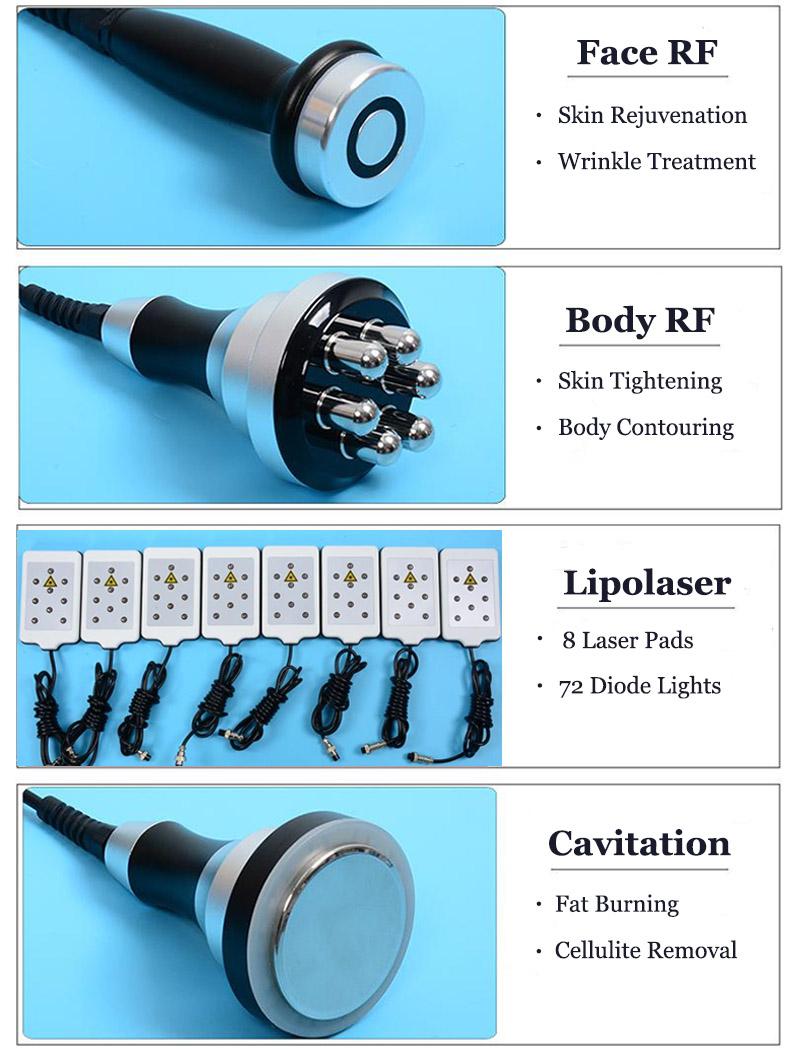 Cryo+Laser+40k Cavitation for Body Face 360 Surrounding Cooling Technology Slimming Machine for Beauty Clinic Salon