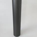 6 Inch Straight Single Wall Stainless Steel Flue Pipe Black Powder Coated System