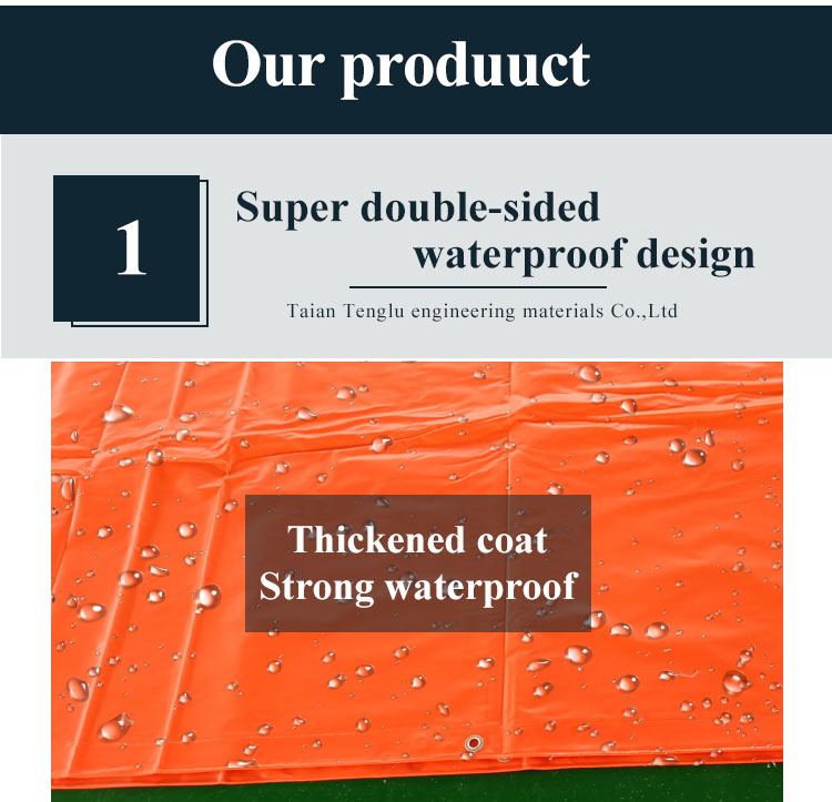 500D PVC Coated Canvas Waterproof Tarpaulins for Outdoor Activities
