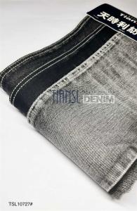 Quality 339gsm 160cm Black Twill Denim Fabric By The Yard 85% Cotton 15% Polyester wholesale