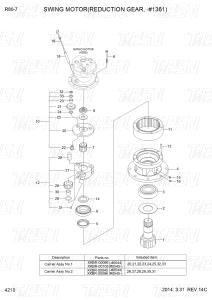Quality 31N1-10140 31N1-10141 R80-7 Excavator Swing Drive Catalog Planetary Reducer Type Varies Depending On Model wholesale