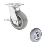 6 Inch Heavy Duty Wheels Round Thermoplastic Rubber Nonmarking Swivel Caster