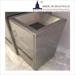 4Compartment 120L Stainless Steel Garbage Can