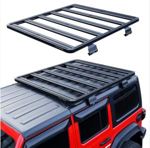 Quality Aluminium Roof Rack for Jeep Wrangler Laser Cutting Process UV Stable Powder Coating wholesale