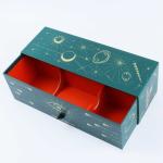 High-grade hot stamping printing drawer type red wine packaging gift box holiday