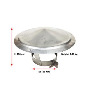 Quality 5&quot; Single Wall Triangle Chimney Rain Cowl Cover Single Wall wholesale