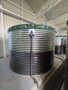 Quality Corrugated Metal Water Storage Tanks Rainwater Reservoir Irrigation Fire Cylindrical Round Galv Rainwater Tanks wholesale
