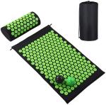 75*42cm PVC Massage Acupressure Yoga Mat Green Eco Friendly
