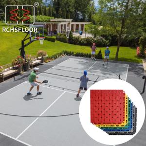 Quality Gym Backyard Basketball Court Flooring HES Volleyball Court Tiles wholesale