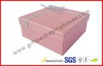 Yellow Cosmetic Packaging Gift Box with Ribbon , cardboard gift boxes
