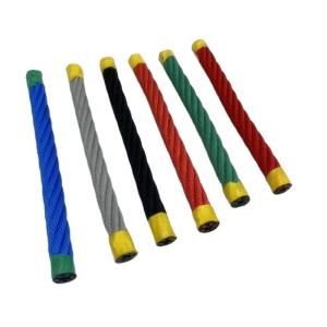 Quality 16mm colorful Playground plastic combination rope with steel core wholesale