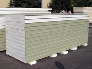 Quality 10cm 15cm Polyurethane Sandwich Panel For Refrigeration / Fresh Keeping Logistics wholesale