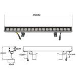 Aluminum Alloy 24V 800ma 1200lm 18W LED Wall Wash Lamp