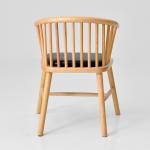 Leather and Solid Wood Chairs For Dining Room / Living Room Customized
