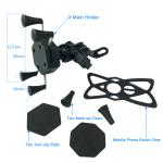 Waterproof 3-6.5inch X Claw Motorcycle Phone Mount For Cycling