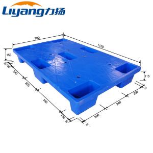 Quality Blue Plastic EPAL Euro Pallet HDPE Pallets Four Way Single Face wholesale