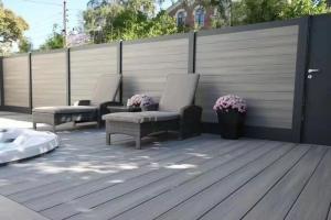 Quality Garden European Market Wpc Fence Boards Modern Wood Plastic Composite Fence Panels wholesale
