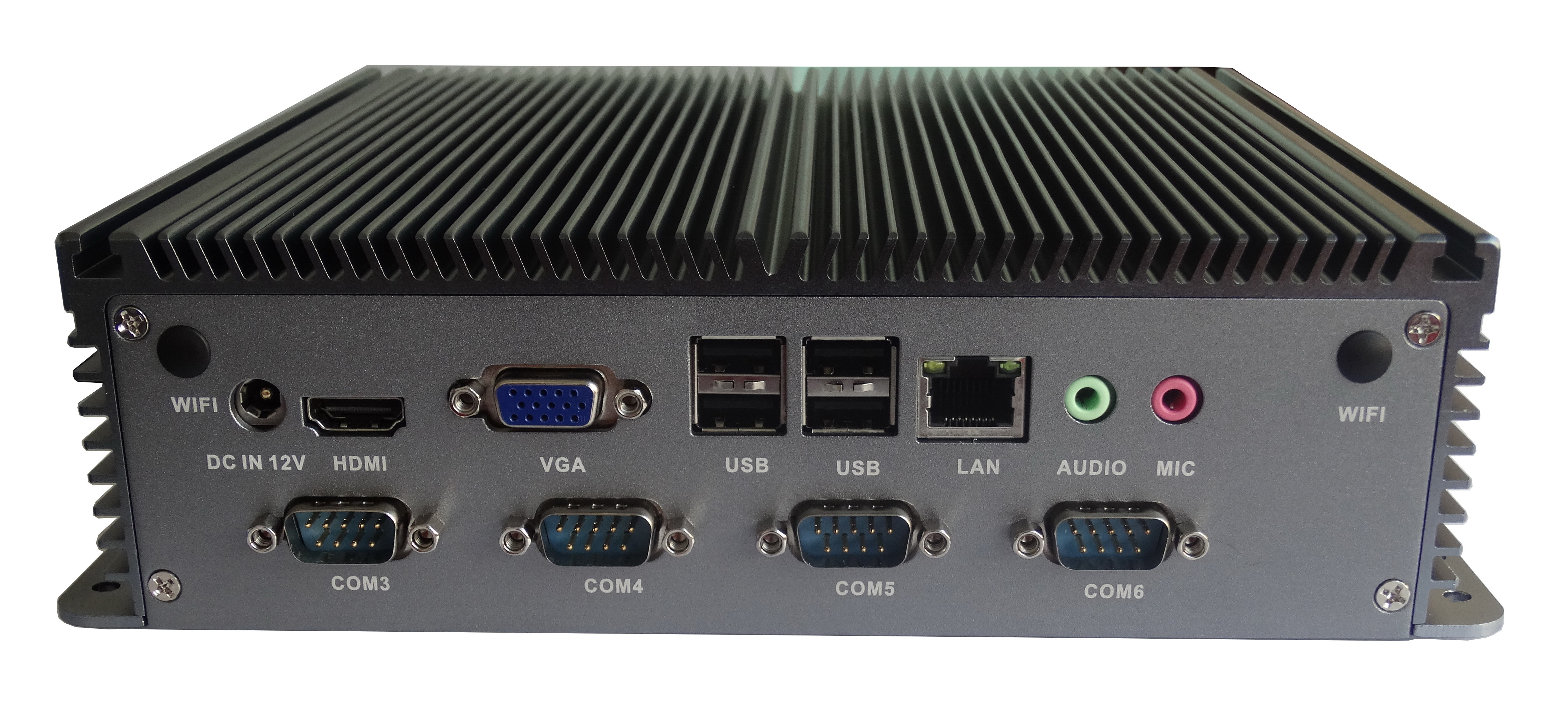 MSATA Fanless Box PC Double LAN Intel 3317U MIS-ITX06FL 6 COM 128G