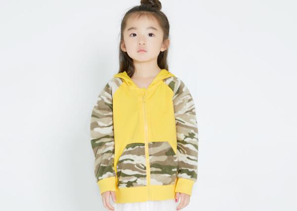 Colorful Kids Girls Clothes Kids Hooded Jacket With Dinosaur Angle Kangaroo