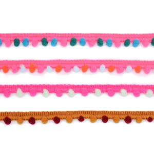 Quality Water Soluble Garments 1.2cm Ball Pom Pom Trim wholesale