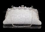 Classic full crystal rhinestone clutch dinner evening lady bride bridesmaid