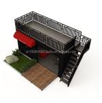 Luxury Shipping Container Bar 20FT Container Coffee Shop and Restaurant with