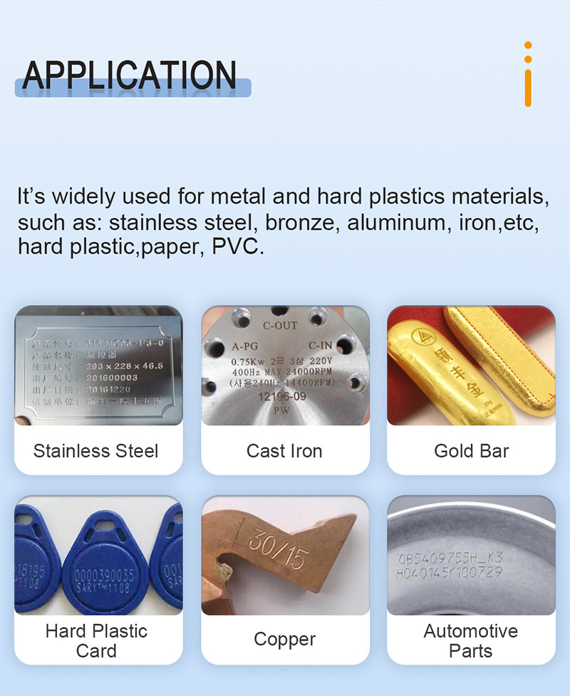 Customizable Nameplate Dot Pin Marking Machine With LCD Screen
