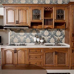 Quality Home Furniture Whole Set Modern E0 Solid Wood Kitchen Cabinets Base Units wholesale