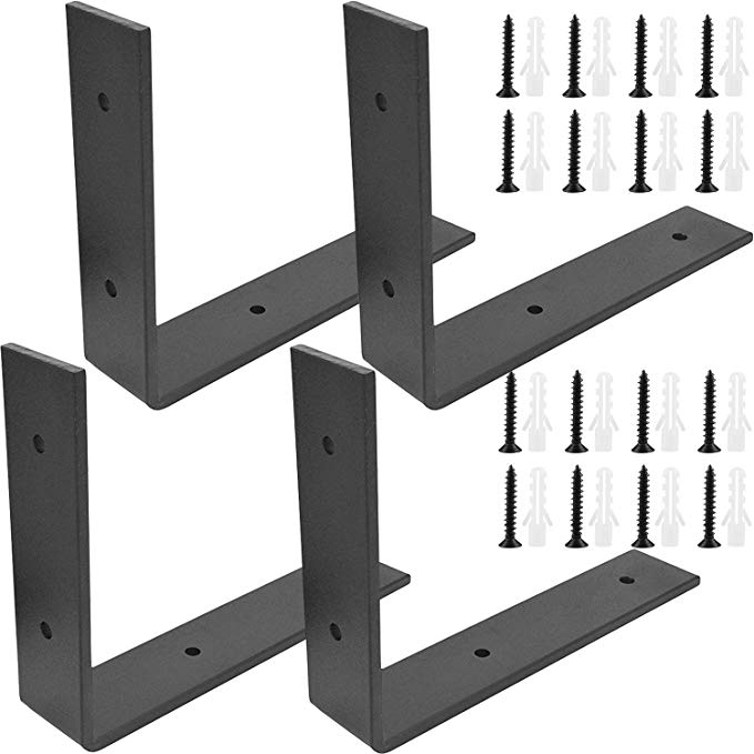 32 Inch Heavy Duty Metal Shelf Bracket for Decorative Floating Kitchen Wall Shelves