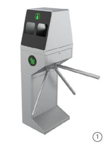 Quality Security Tripod Waist High Turnstile Alcohol Based Hand Disinfection wholesale
