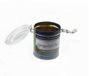 Quality Bulk round tea tins with clear window wholesale