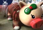 Handmade Coin Operated Motorized Animal Scooters For Educational Playground