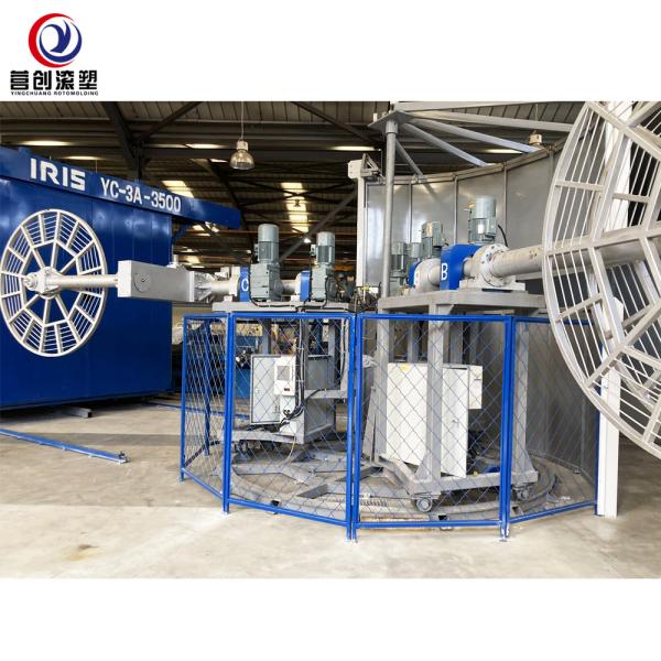 Stepless Speed Regulation 1000L Tank Blow Molding Machine Automatic Temperature