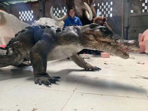Quality Interactive Realistic Crocodile Costume For Amusement Park wholesale
