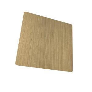Quality Brushed Titanium Stainless Steel Color Plate Sheet 0.15 mm 201 wholesale
