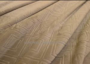 Quality Luxury Solid Embossed Flannel Bed Blanket Korean Style 280GSM - 400GSM Weight wholesale