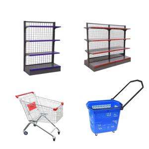 Quality Light Duty Mesh Back Gondola Shelving Grid Display Supermarket Shelf wholesale