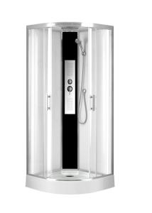 Quality Bathroom Shower Cabins Black Acrylic ABS Tray 900*900*215mm wholesale