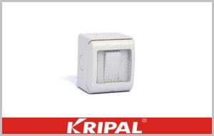 Quality UKW - 1GS Weatherproof Switch Socket , White Weatherproof Electrical Outlet wholesale