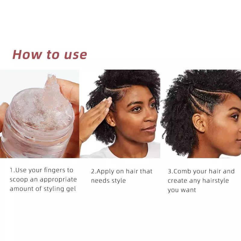 Customize Private Label 200g Bee Hair Wax Strong Hold Edge Control for Women's Beauty