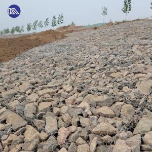 Quality 6*2*0.3m / 2.7mm / 80*100mm Galvanized PVC Coated Mesh Gabion Mattress Box for River Protection wholesale