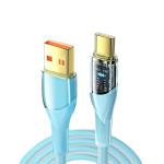 PVC Phone USB A To C Cable Transparent 100W 7A 480Mbps