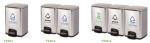 30L Kitchen Trash Can Rectangular Stainless Steel Pedal Dustbin