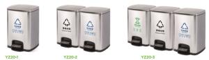 Quality 30L Kitchen Trash Can Rectangular Stainless Steel Pedal Dustbin wholesale